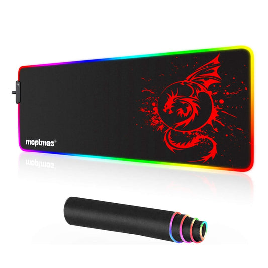 RGB Gaming Mouse Pad Anime Dragon Mousepad