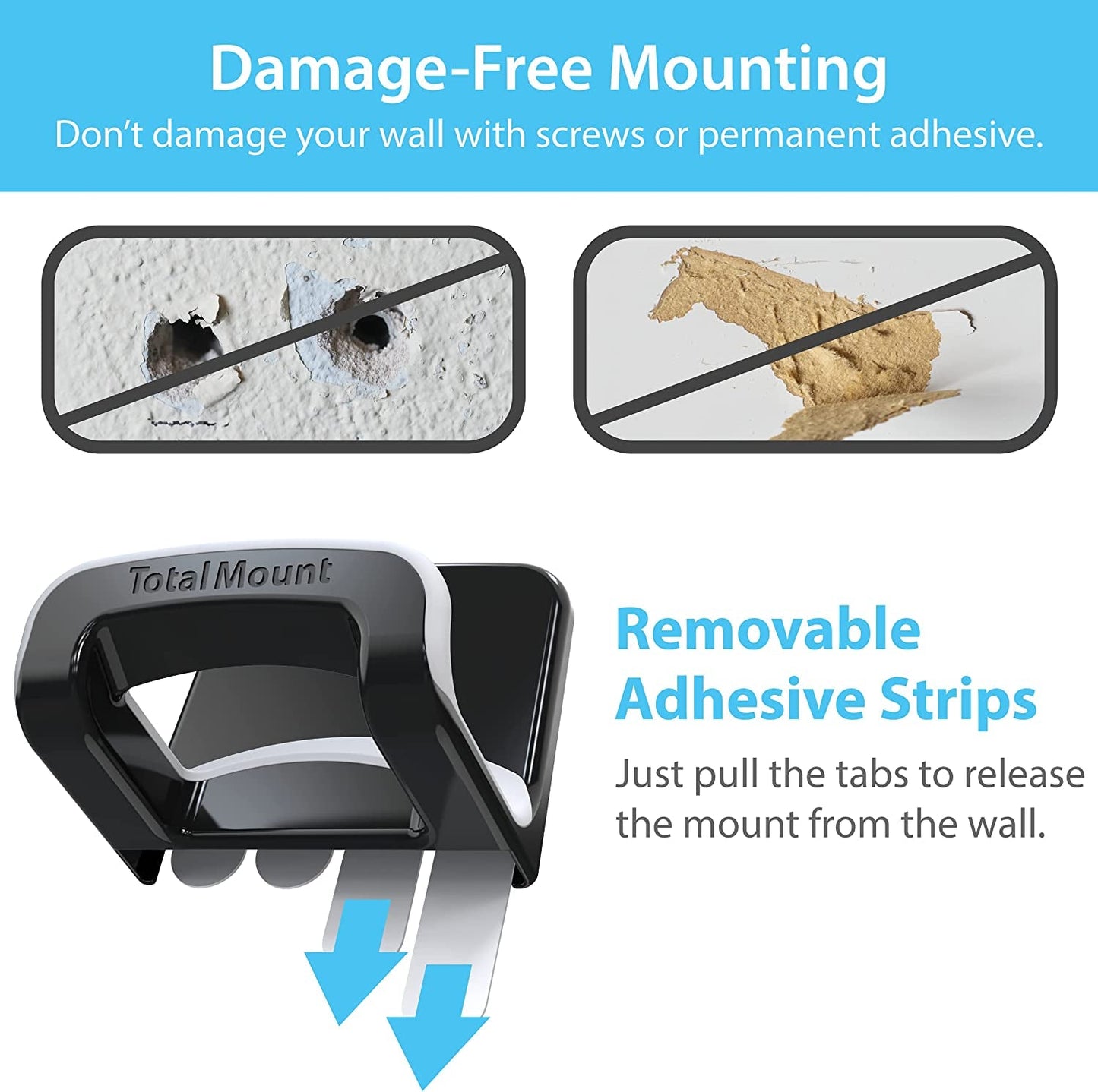 Headphone Hanger Removable Adhesive