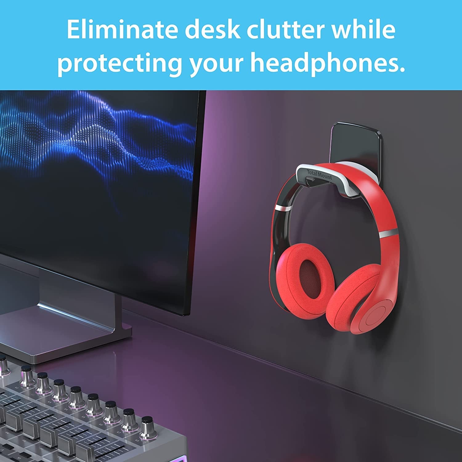 Headphone Hanger Removable Adhesive